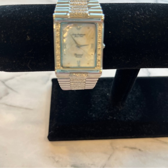 JULES JURGENSEN Womens Mother of Pearl Square Face Stainless Steel Watch NF7884W main image 8